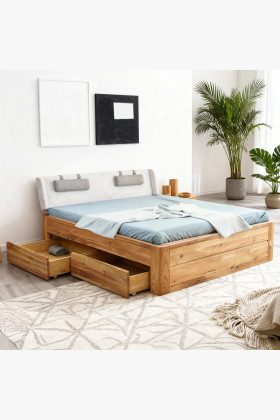 Drevená posteľ z masívu s úložným priestorom, Madona 180 x 200 cm